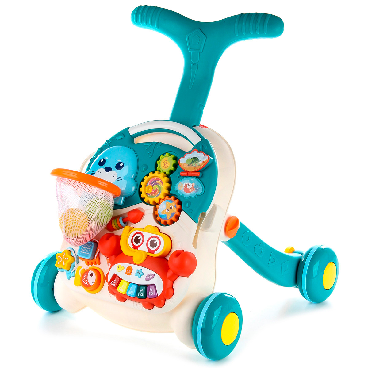 Картинка Развивающая игрушка Каталка-ходунки ", свет/звук Артикул 106086-250