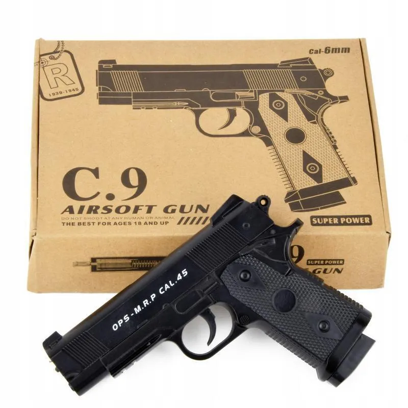 Картинка Детский Железный Пневматический Пистолет, арт. C.9 Артикул С.9