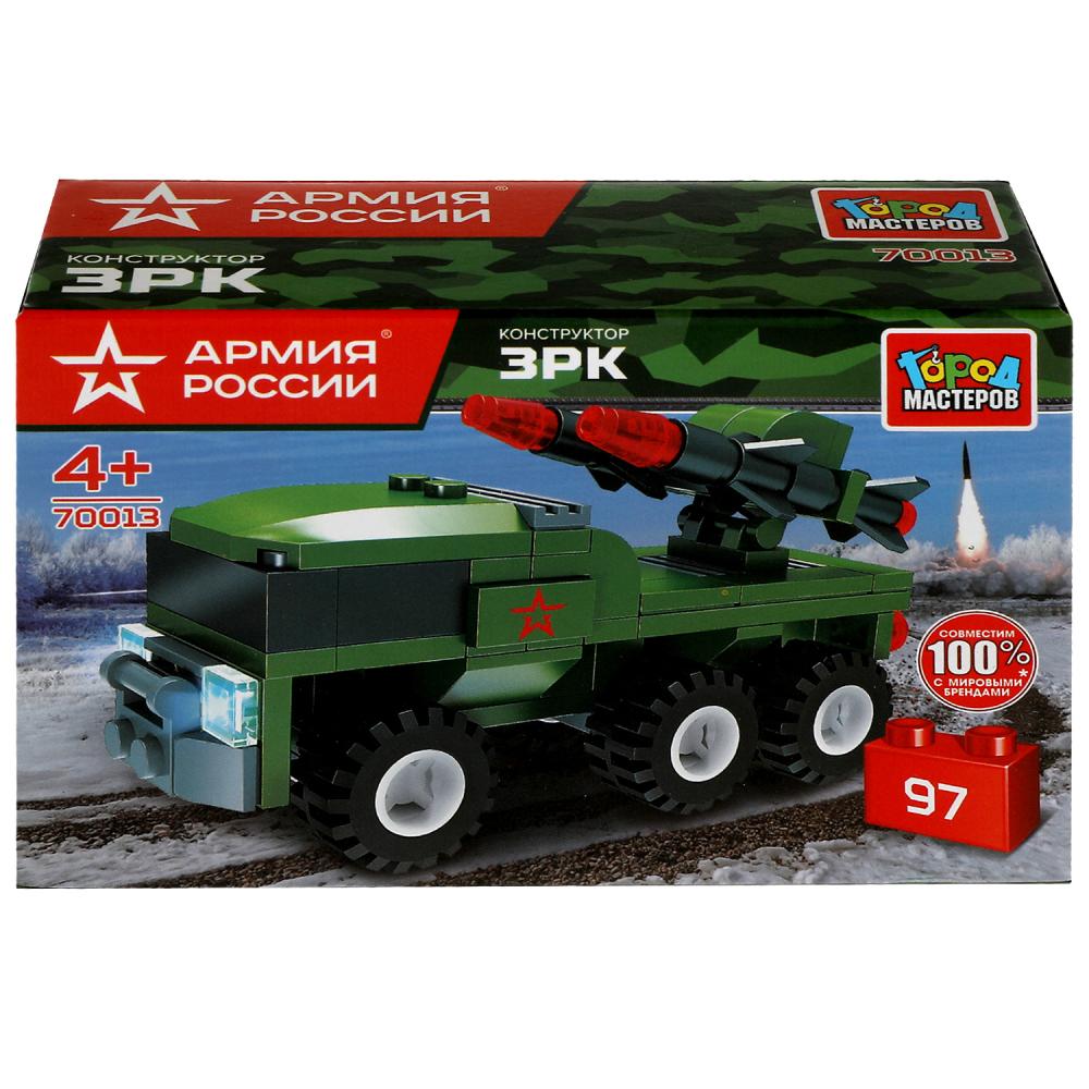 Картинка АРМИЯ РОССИИ конструктор зрк, 97 дет. Город мастеров Артикул 70013-BY
