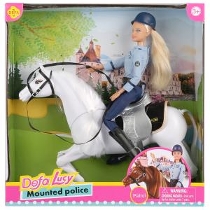 Картинка Кукла Defa Lucy Конная полиция, лошадь, в ассорт., кор. Артикул 8420-125