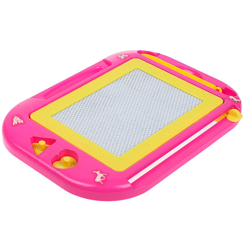 Картинка Доска для рисования принцессы, магнитная, 2 штампа, 21*15см ИГРАЕМ ВМЕСТЕ Артикул B1515226-15