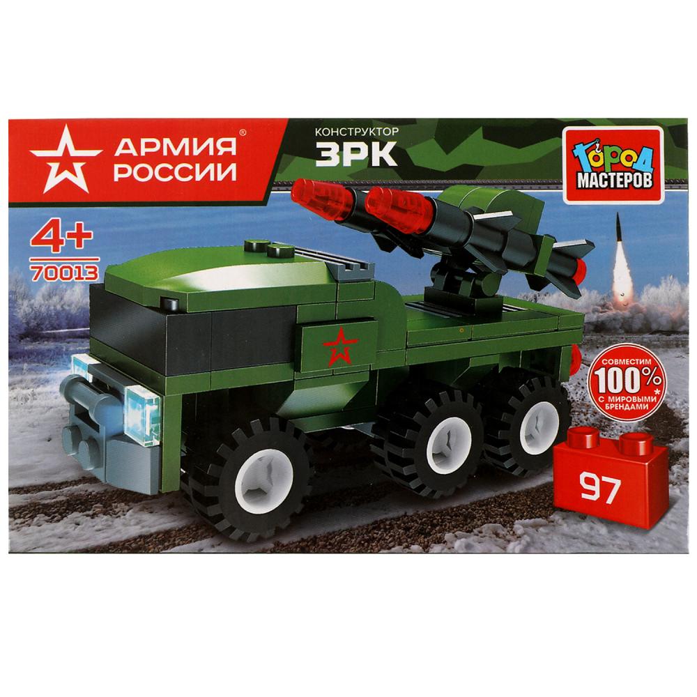 Картинка АРМИЯ РОССИИ конструктор зрк, 97 дет. Город мастеров Артикул 70013-BY