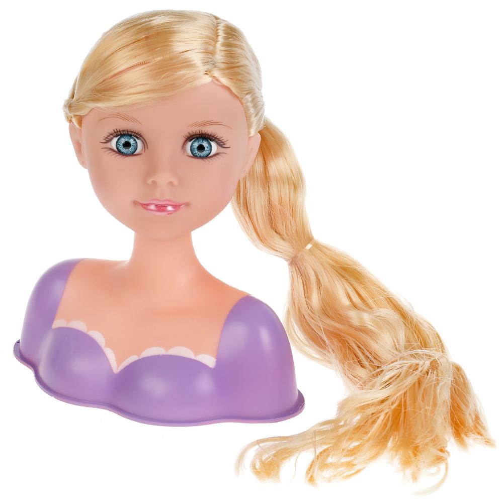 Картинка Кукла-манекен 21 см, длинные волосы,с 13 акс для волос и  стразами, КАРАПУЗ Артикул B1720988-100