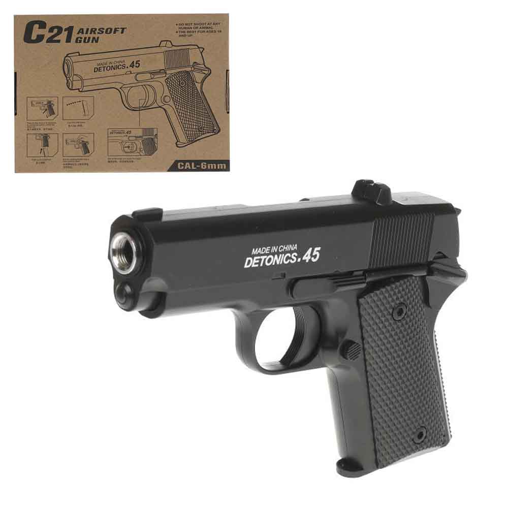 Картинка Детский Железный Пневматический Пистолет, арт. C21 Артикул C21