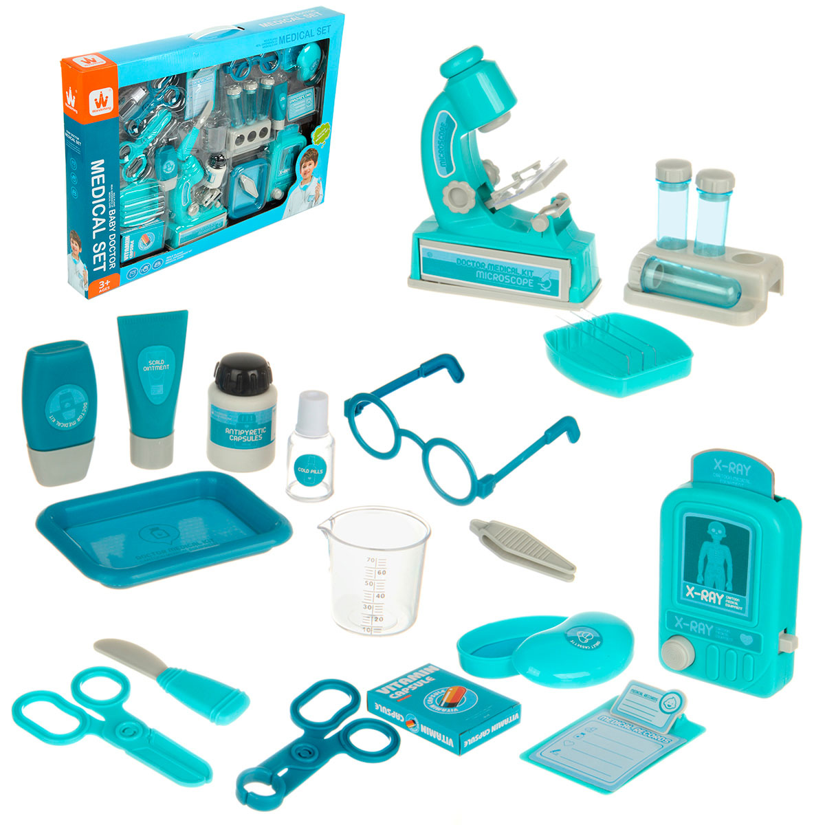 Картинка Набор доктора с микроскопом, 53х6х38 см, кор. Артикул 132730-120